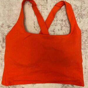Old Navy Orange Cross-Back Crop Tank